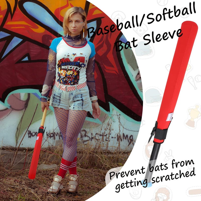 ILHSTY Bat Protector Sleeve for Baseball & Softball, Bat Warmer & Cover With Hook - Image 3